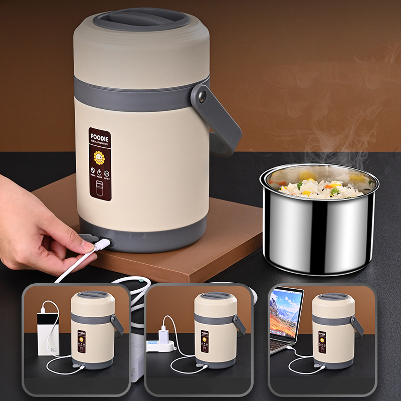 Baby Food Warmer - ステンレス鋼の電気温水弁当箱,食品ウォーマー,サーマルコンテナ,オフィスや学校用