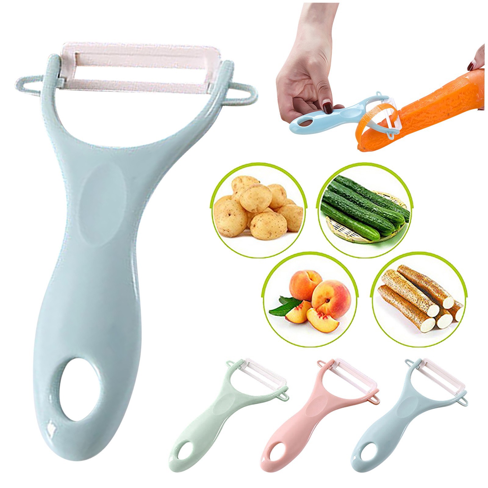 Baby Food Vegetables - セラミッククリエイティブピーラー実用的な多機能子供野菜果物果物ナイフ家庭用キッチンツール