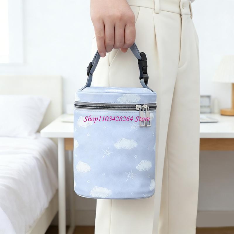 Baby Food Warmer - 漫画のプリント絶縁ボトルホルダースリーブ幼児用ポリエステル生地ウォーキングや通勤中に持ち運びが簡単