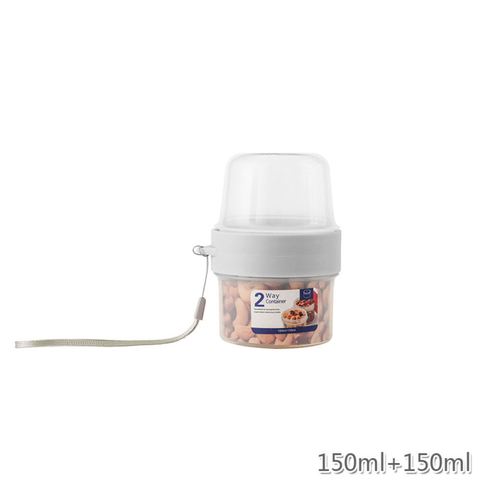 Baby Food Jars With Lids - 持ち運び可能な二重構造の収納ボックス。ヨーグルト、サラダ、果物、離乳食、おやつ、旅行やピクニックに最適な密閉容器。