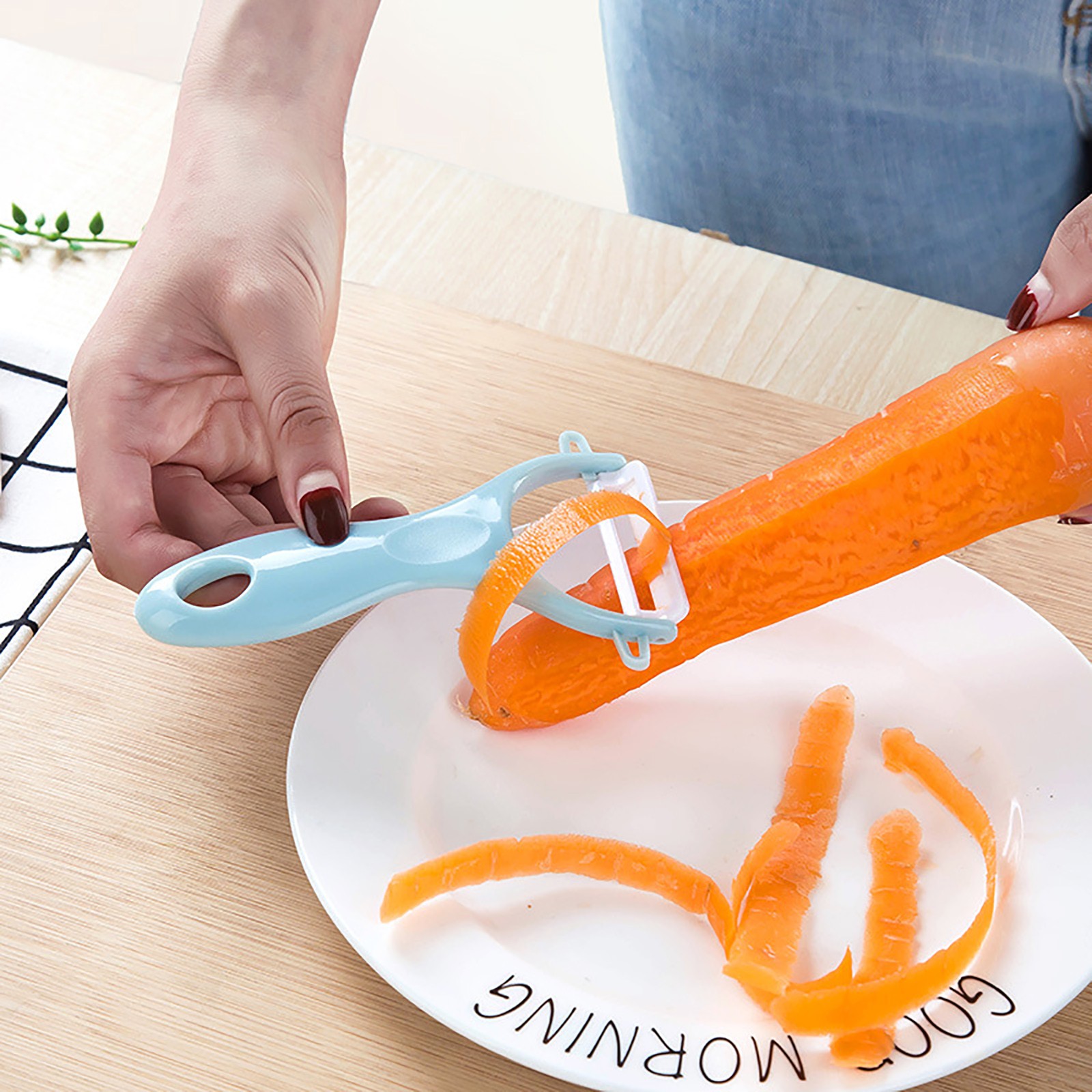 セラミッククリエイティブピーラー実用的な多機能子供野菜果物果 - Baby Food Vegetables のレビューと価格