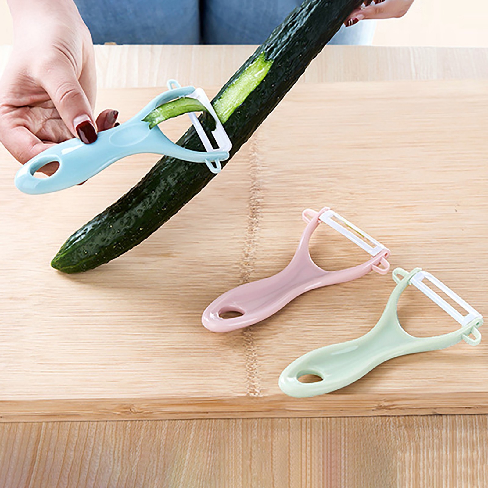 セラミッククリエイティブピーラー実用的な多機能子供野菜果物果 - Baby Food Vegetables のレビューと価格