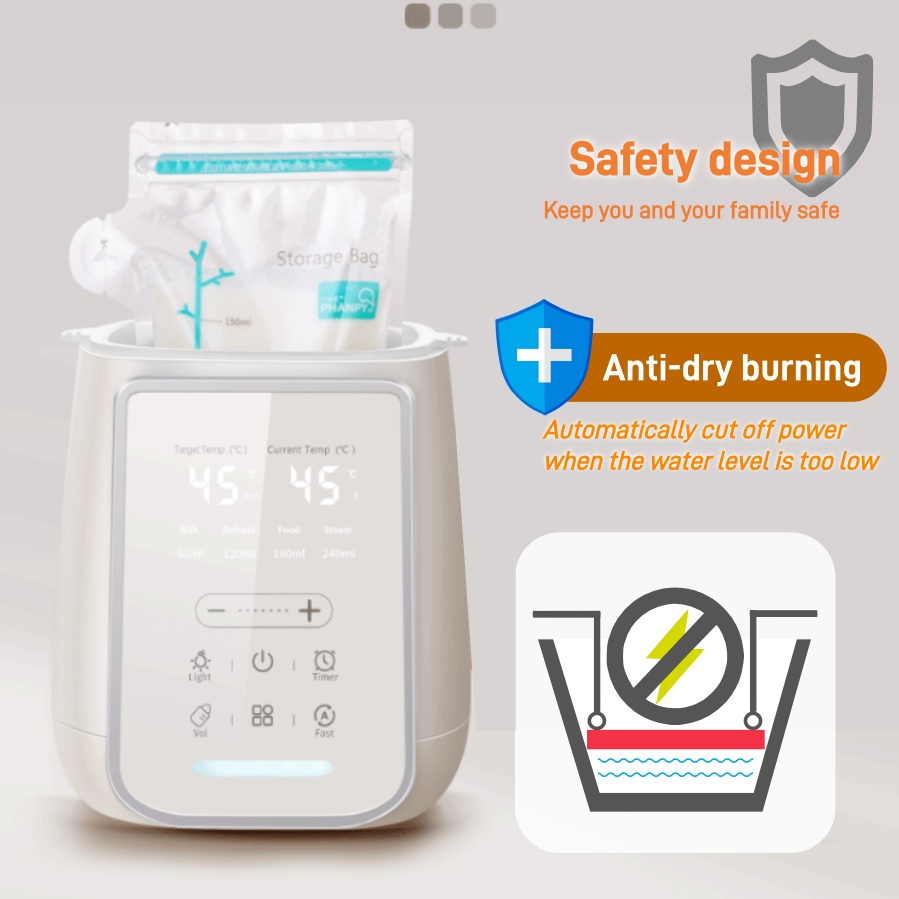 8in1 哺乳瓶母乳ウォーマー滅菌器多機能母乳&食品ヒーター - Baby Food Warmer のレビューと価格