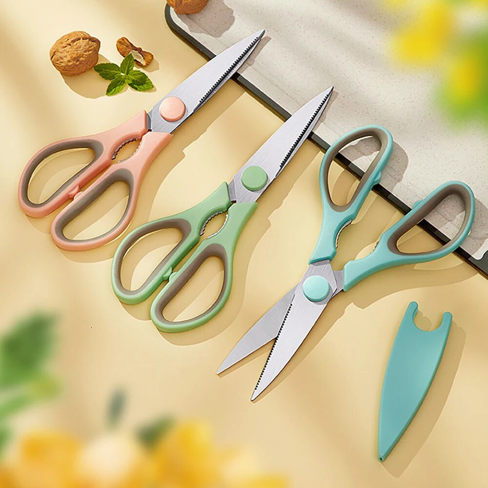ステンレス鋼の家庭用キッチンはさみ,デュアルカラープラスチッ - Baby Food Scissors のレビューと価格