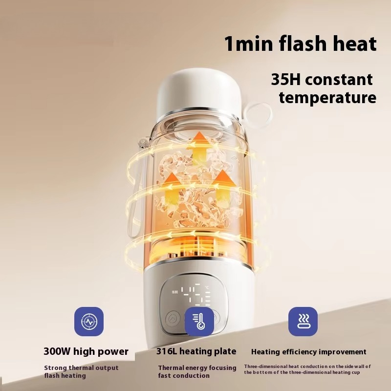 ポータブルワイヤレスサーモスタット式ケトル、高品質専用ボトル - Baby Food Warmer のレビューと価格