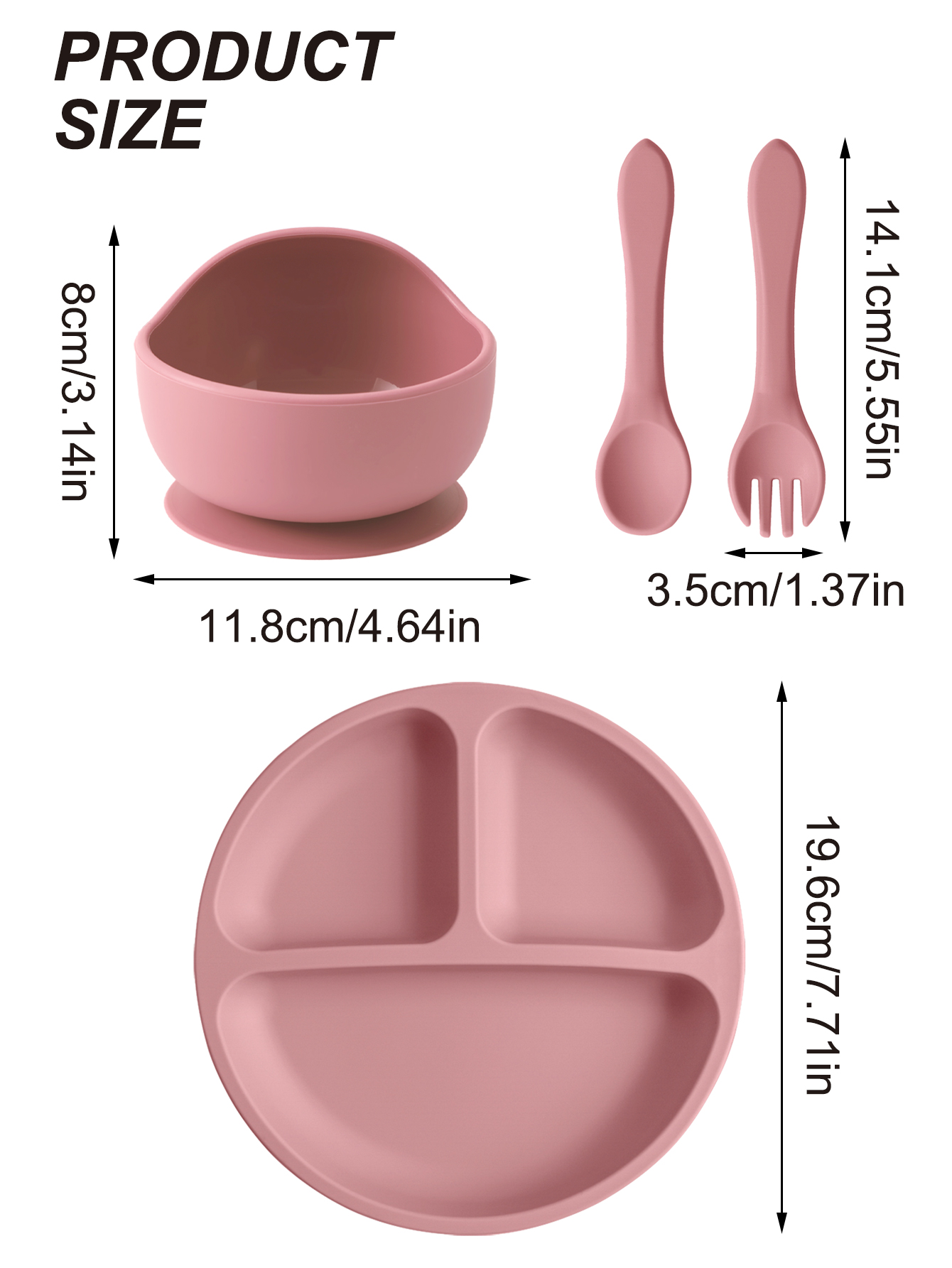 4 個ベビーシリコーン給餌セット吸引皿プレートスプーンフォー - Baby Food Menu のレビューと価格