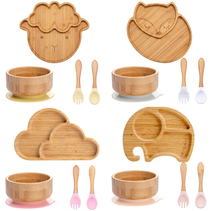 子供と赤ちゃんのための竹プレートとカトラリー,食事と調理用の - Baby Food Menu のレビューと価格