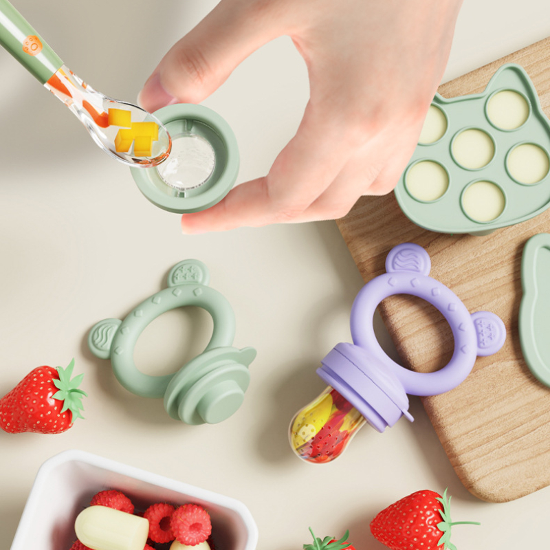 ベビーおしゃぶりフルーツフィーダーカバー付きシリコーン新生児 - Baby Food Vegetables のレビューと価格