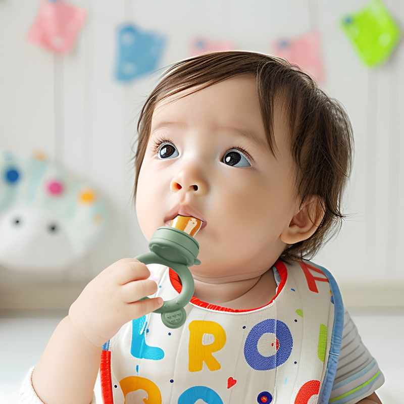 ベビーおしゃぶりフルーツフィーダーカバー付きシリコーン新生児 - Baby Food Vegetables のレビューと価格