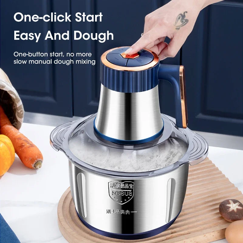 家庭用5L電動ミートグラインダー、304ステンレス製ボウル付 - Baby Food Vegetables のレビューと価格