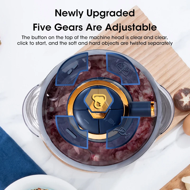 家庭用5L電動ミートグラインダー、304ステンレス製ボウル付 - Baby Food Vegetables のレビューと価格